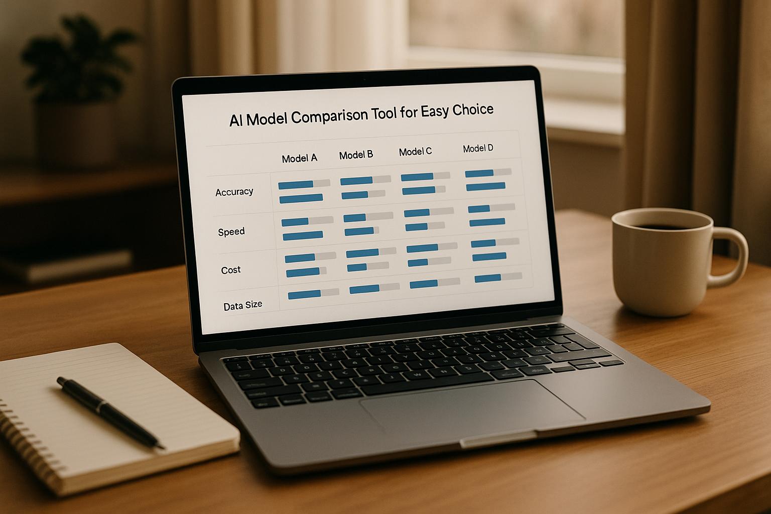 أداة مقارنة نماذج الذكاء الاصطناعي لسهولة الاختيار