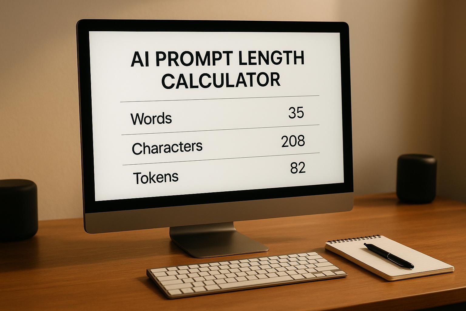 एआई प्रॉम्प्ट लंबाई कैलकुलेटर