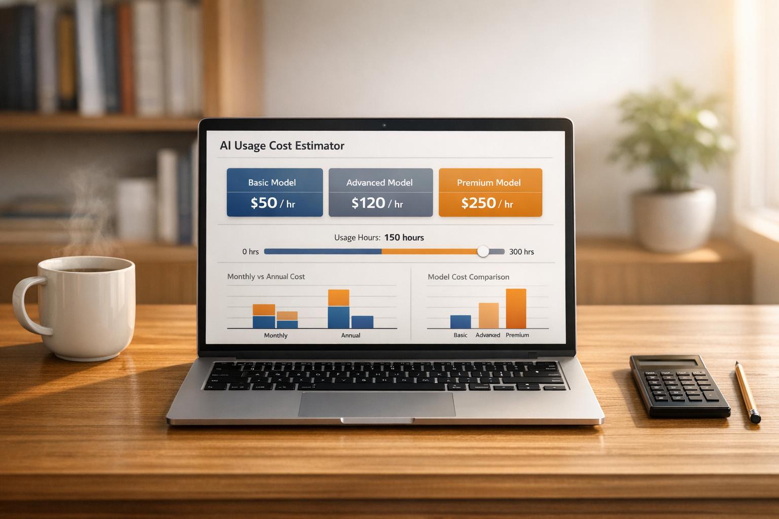 KI-Nutzungskostenschätzer für die Budgetplanung