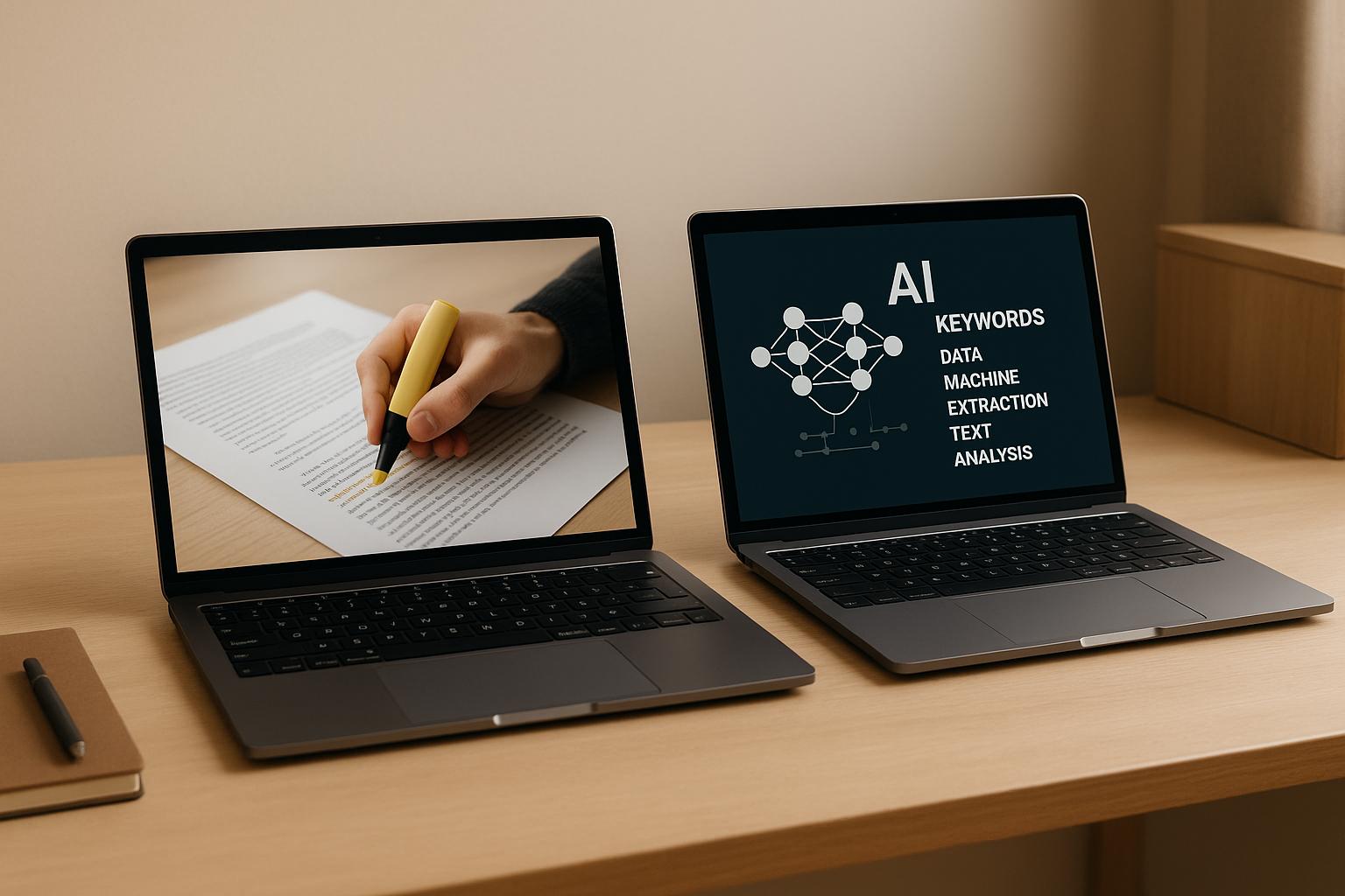 डोमेन-विशिष्ट शब्दावली निष्कर्षण: मैनुअल बनाम स्वचालित