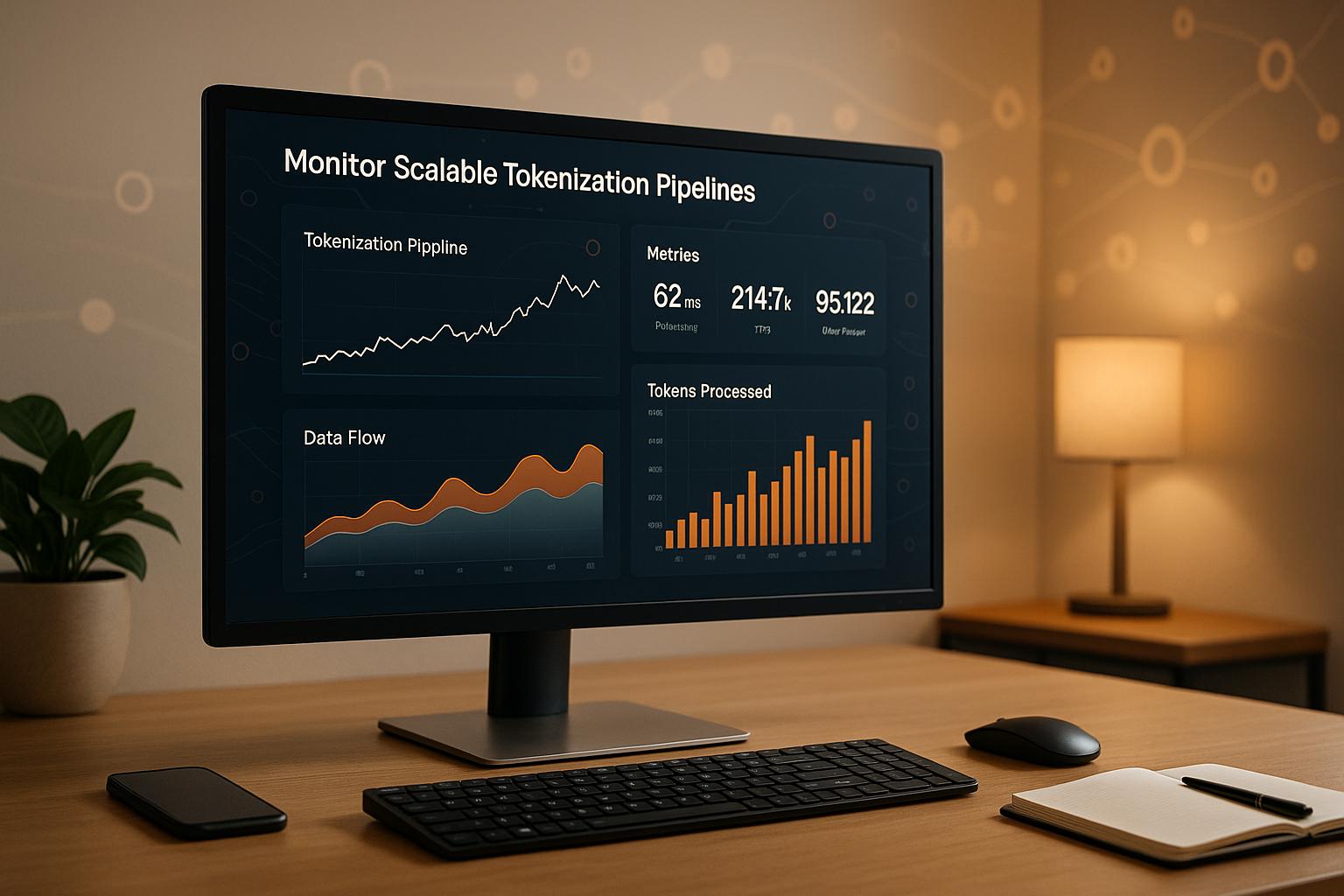 स्केलेबल टोकनाइजेशन पाइपलाइनों की निगरानी कैसे करें