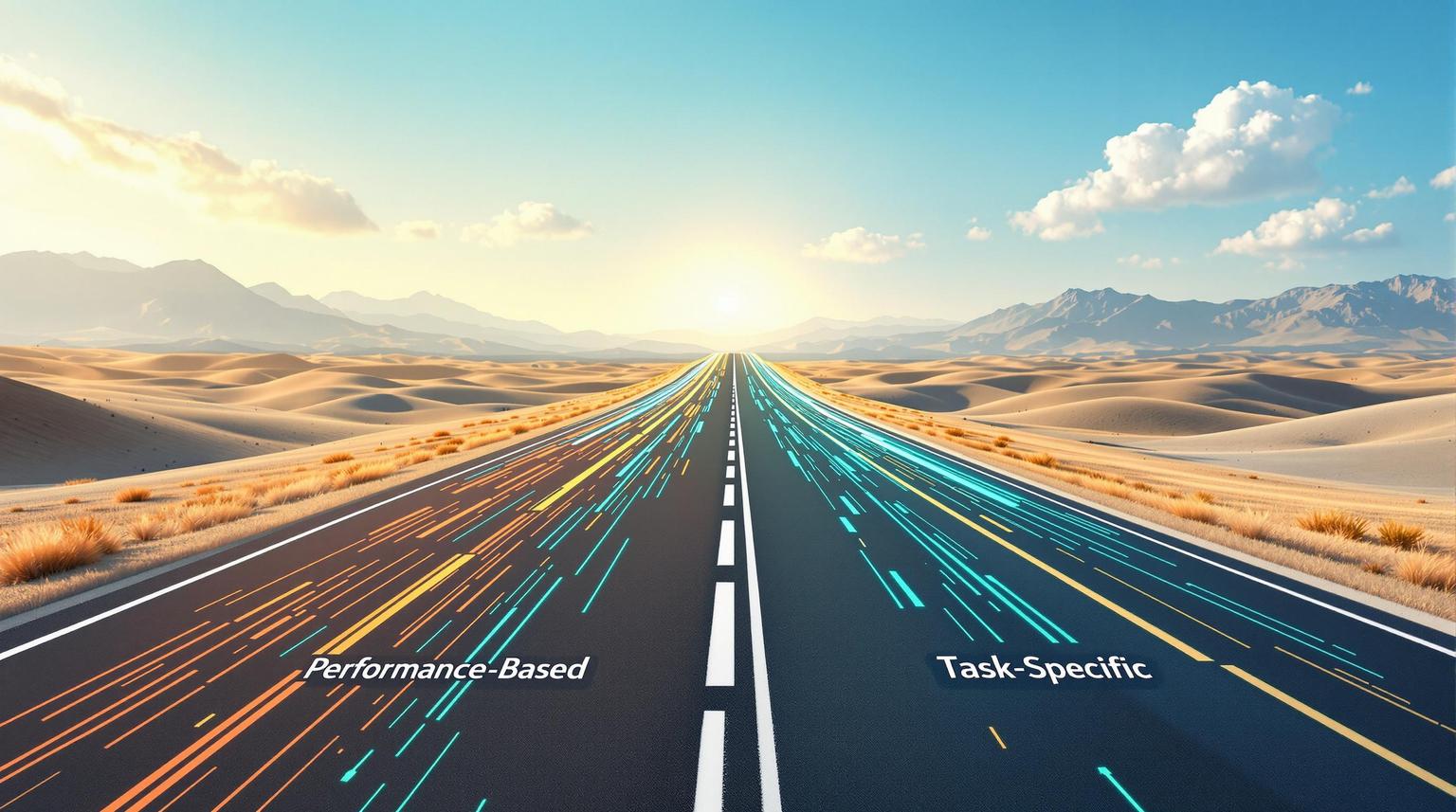 التوجيه المستند إلى الأداء مقابل التوجيه النموذجي لمهمة محددة