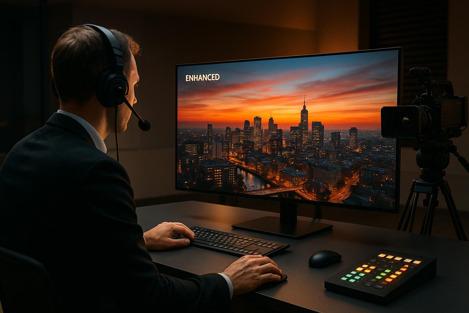 Real-Time Video Enhancement for Live Broadcasting