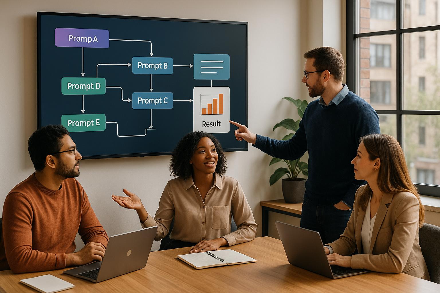 टीम प्रॉम्प्ट शेयरिंग और सहयोगात्मक प्रॉम्प्ट प्रबंधन का समर्थन करने वाले मजबूत एआई प्लेटफॉर्म